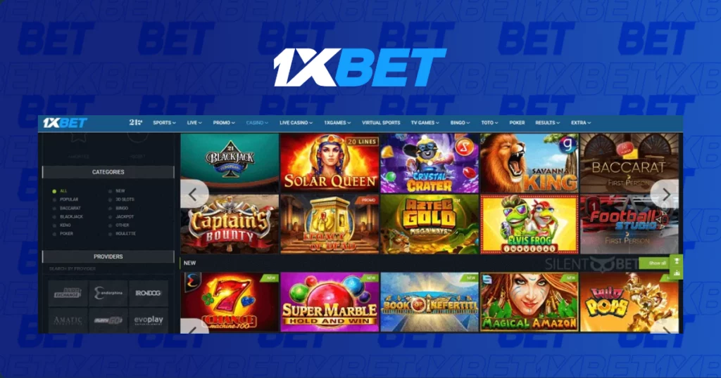 在 1xBet 玩線上老虎機